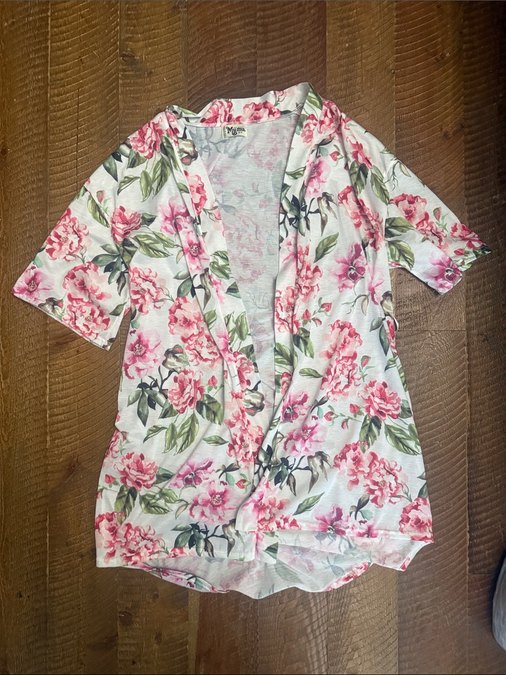 Show Me Your MuMu Floral Cardigan in White, Pink & Green